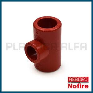 Derivazione a T a 90° ridotta Nofire Plastica Alfa