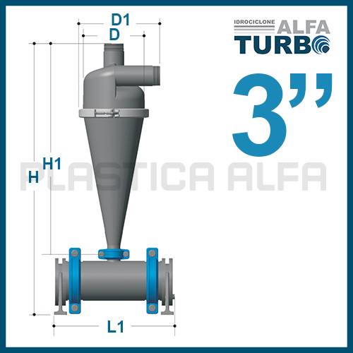 Filtro idrociclone Alfaturbo 3" - immagine 2