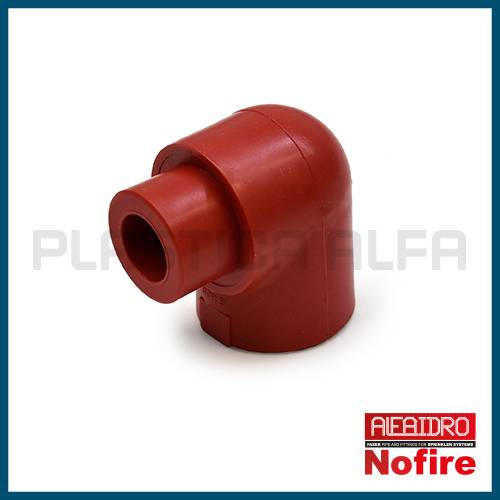 Gomito a 90° M-F Nofire Plastica Alfa