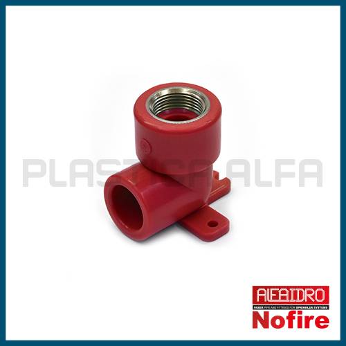 Gomito terminale a 90 filettato femmina Nofire Plastica Alfa