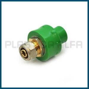 Adattatore PPR PEX raccordi a stringere Plastica Alfa