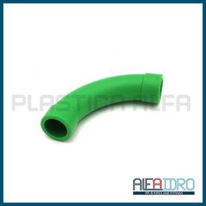 Curva aperta a 90° Alfaidro Raccordi lisci Plastica Alfa