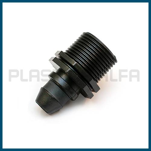 Threaded offtake for PE pipes barbed fittings Plastica Alfa