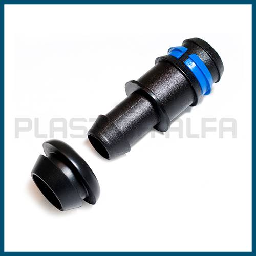 Derivazione con gommino per tubo PVC Derivazione tape con gommino ala gocciolante Plastica Alfa