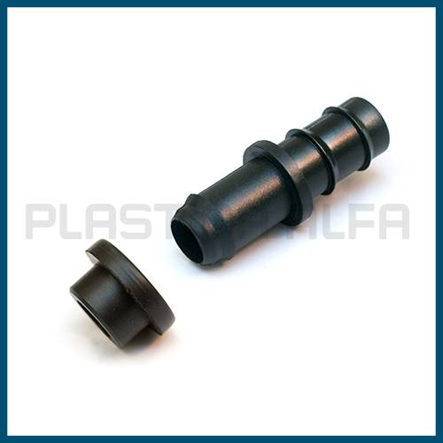 Offtake with rubber for PE pipe barbed fittings Plastica Alfa