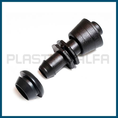 Derivazione tape con gommino per tubo PVC ala gocciolante Plastica Alfa