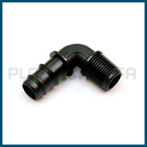 Gomito a 90 filettato maschio raccordi portagomma Plastica Alfa