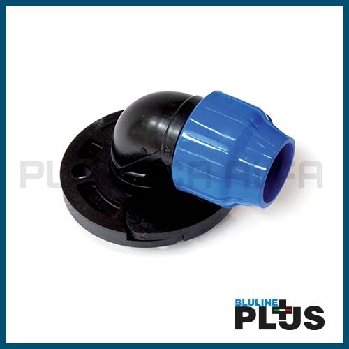 Gomito a 90 flangiato bluline plus Plastica Alfa