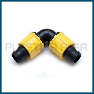 Gomito a 90 raccordi per manichetta Plastica Alfa