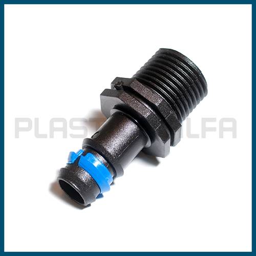 Raccordo maschio Derivazione tape con gommino ala gocciolante Plastica Alfa