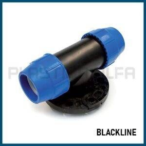 Tee a 90° flangiata blackline Plastica Alfa