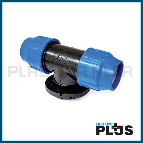 Tee a 90° flangiata bluline plus Plastica Alfa