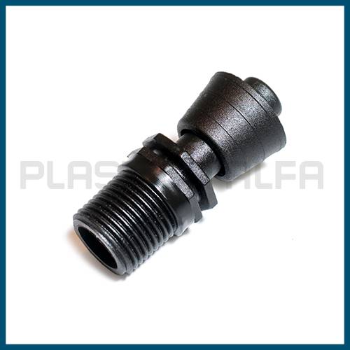 Raccordo tape maschio Derivazione tape con gommino ala gocciolante Plastica Alfa