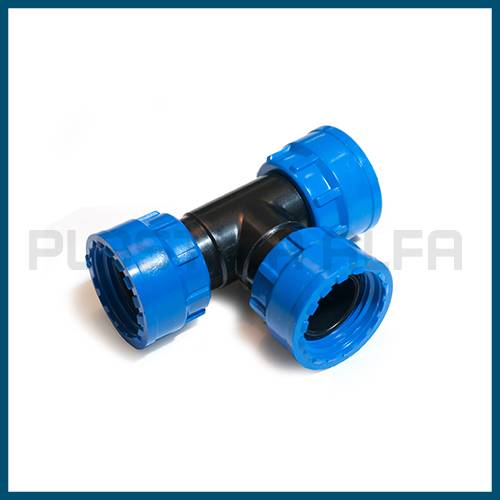 Tee a 90 F-F-F Collettori modulari Plastica Alfa