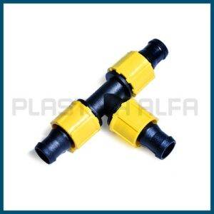 Tee a 90° raccordi per manichetta Plastica Alfa