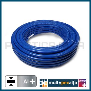 Tubo multistrato PEX-Al-PEX - PLUS - isolato guaina blu