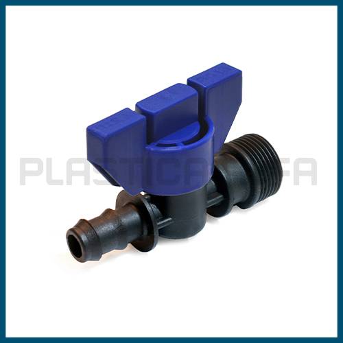 Valvola portagomma - filettata maschio serie USA Plastica Alfa