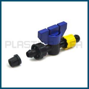 Valvola tape con gommino per tubo PE - ghiera di sicurezza serie USA Plastica Alfa