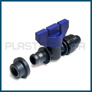 Valvola tape con gommino per tubo PE serie USA Plastica Alfa