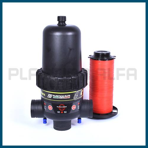 Filtro a dischi monocorpo allungato Plastica Alfa