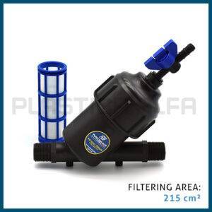Filtro a rete medium con valvola Plastica Alfa