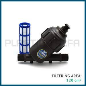 Filtro a rete mini con tappo Plastica Alfa