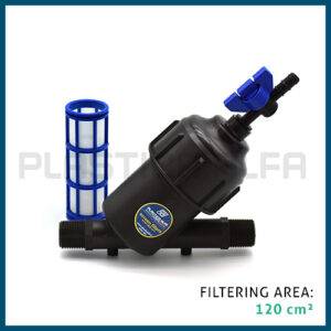 Filtro a rete mini con valvola Plastica Alfa