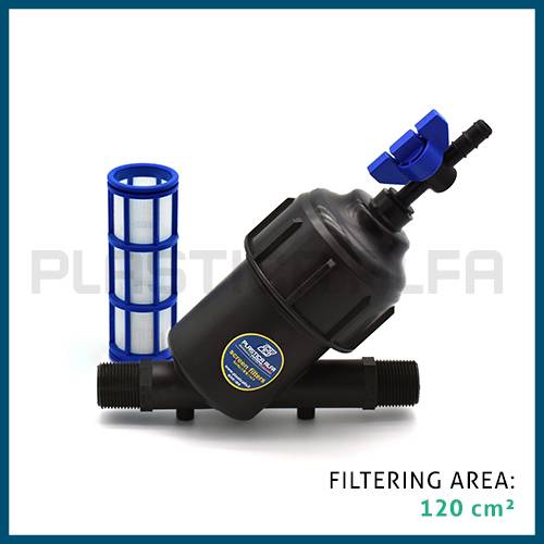 Filtro a rete mini con valvola Plastica Alfa