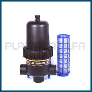 Filtro a rete monocorpo allungato con tappo Plastica Alfa