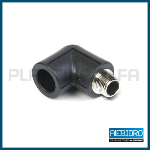 Gomito a 90° femmina filettato maschio UV Plastica Alfa