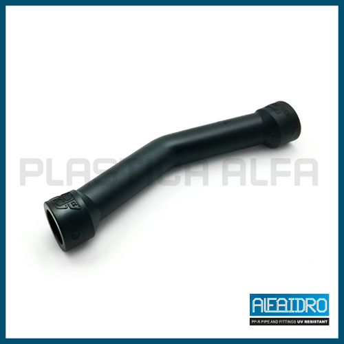Tubo di sorpasso corto resistente UV Plastica Alfa