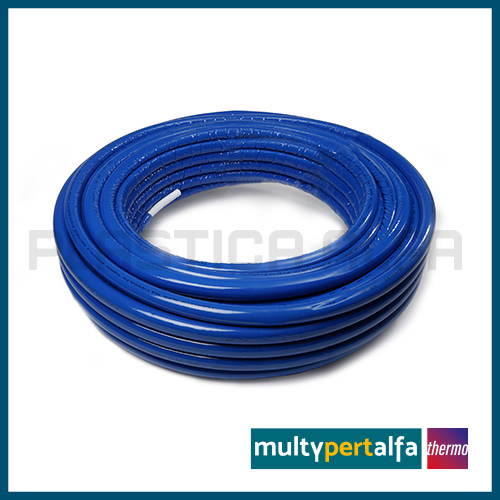 Multilayer pipe PERT-Al-PERT – insulated blu