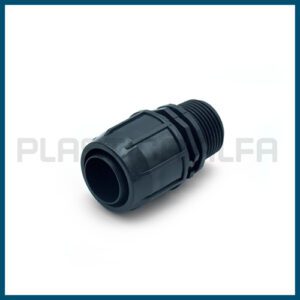Adattatore filettato maschio PN4 Plastica Alfa