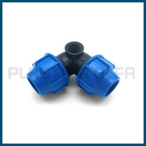 Gomito a tre vie Plastica Alfa