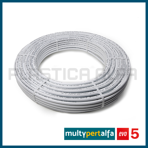 Multilayer pipe PERT-EVOH-PERT